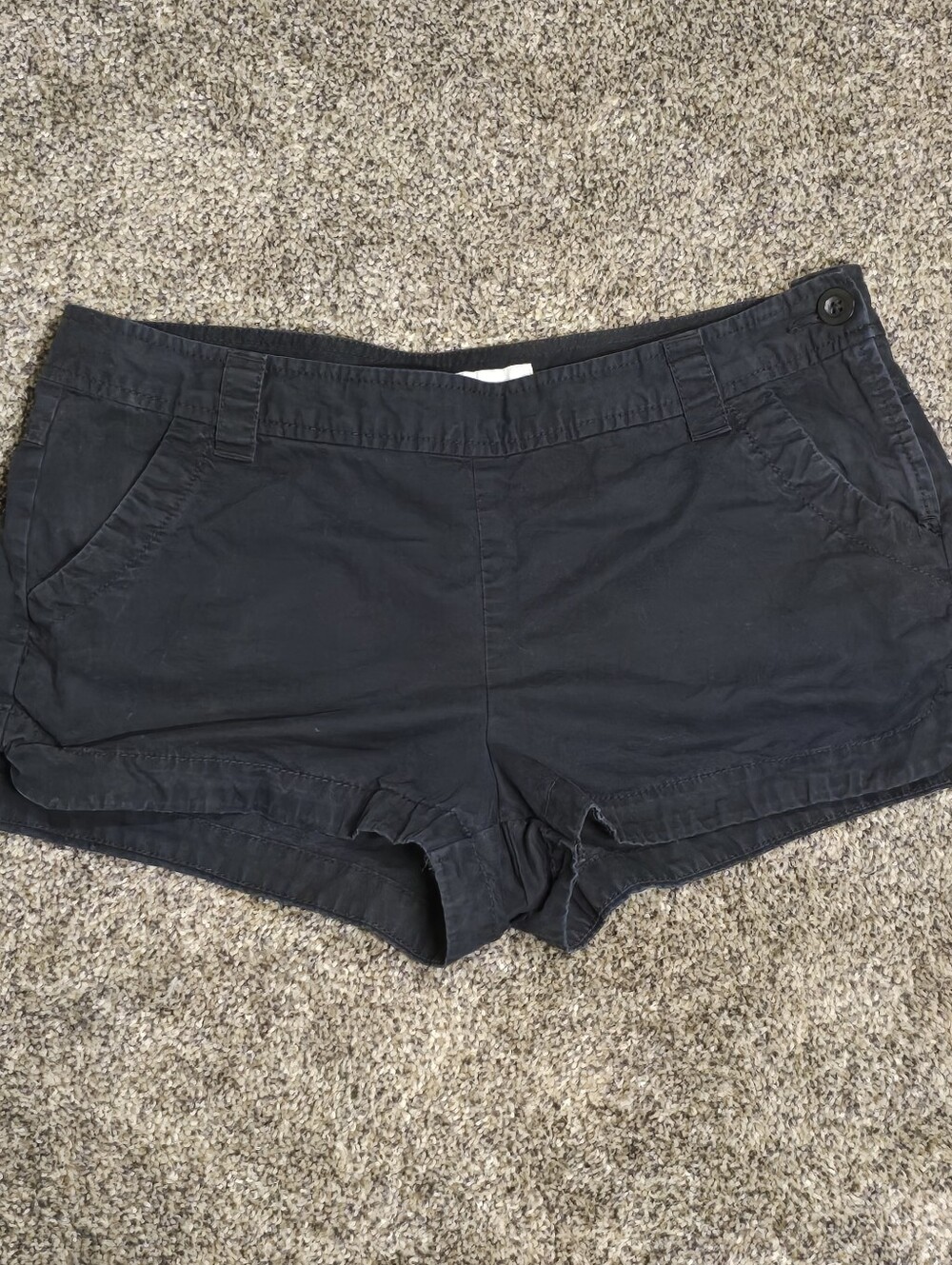 Women’s Black Cotton Casual Shorts